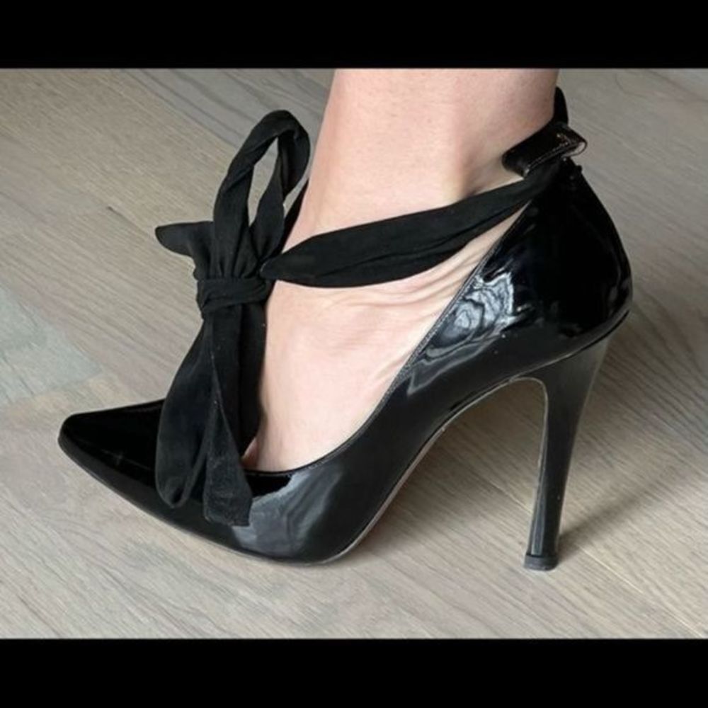 Chloe Patent Leather High Heels Black